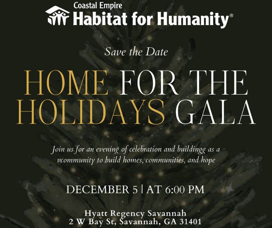 Home for the Holidays Fundraising Gala for Coastal Empire Habitat for Humanity