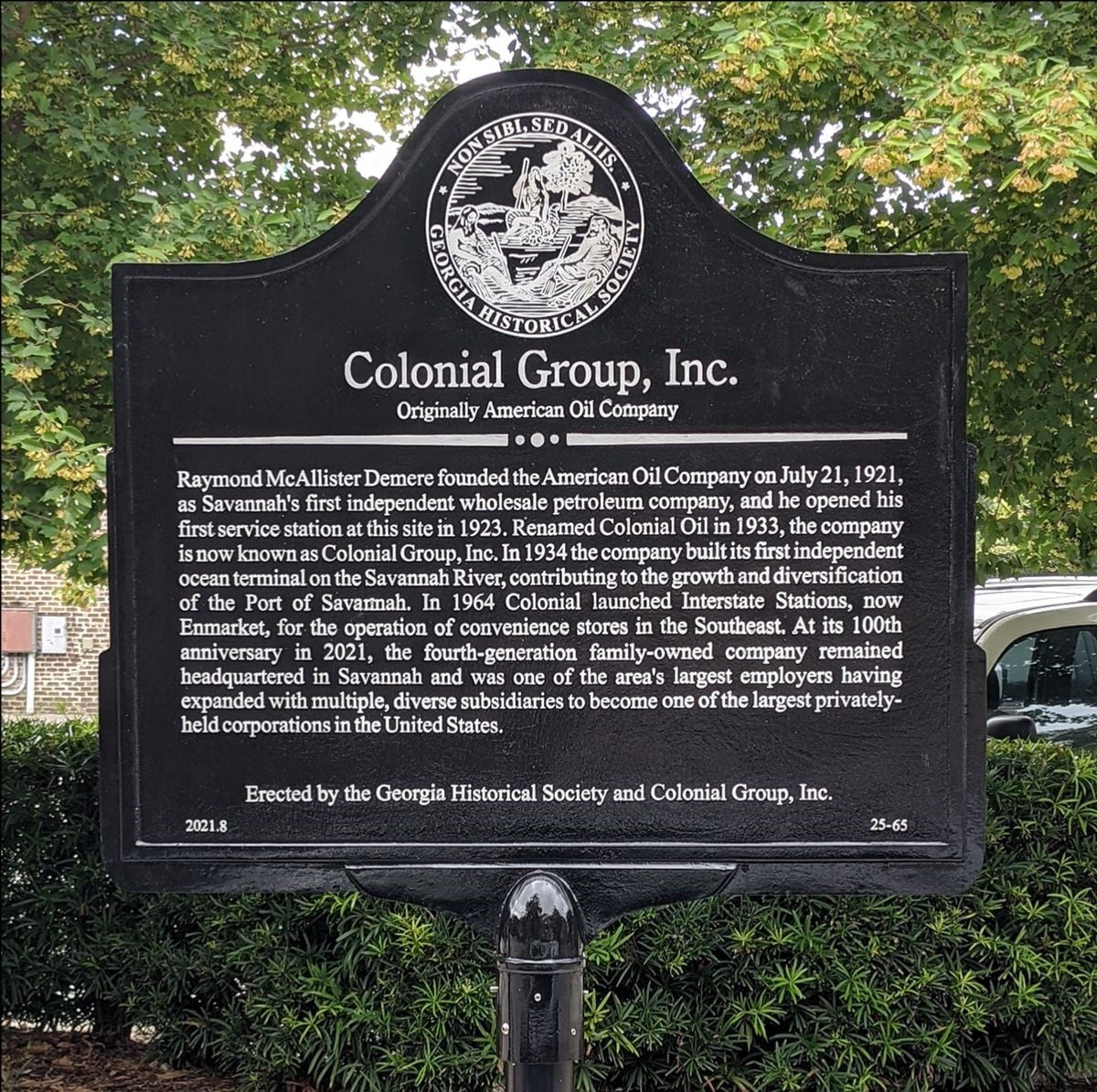Society Honors Colonial Group, Inc. as Newest Georgia Business History