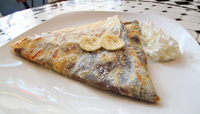 Banana and Nutella Crepe at Le Café Gourmet