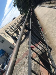 Love Lock Bridge. padlock on a walkway bridge 