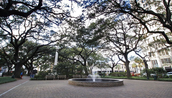 Johnson Square in Savannah
