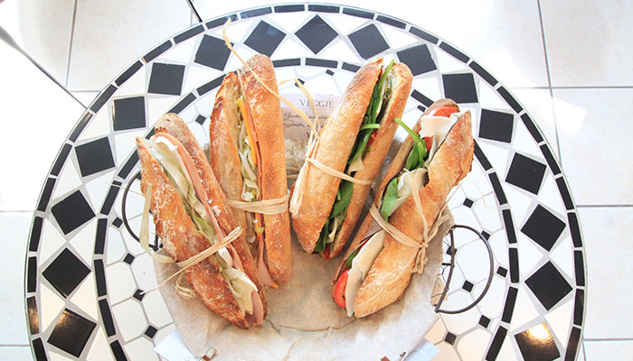 Le Café Gourmet baguette sandwiches