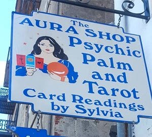 Visit Psychics in Savannah. The aura shop sign