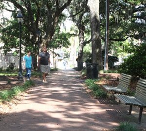 Taylor Square brick path