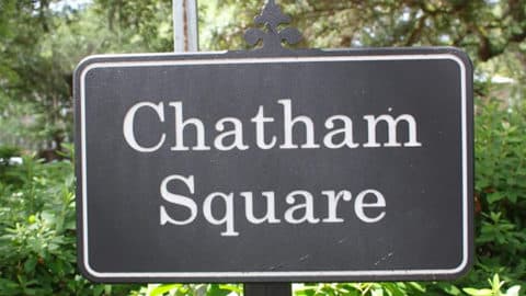 chatham square sign on post