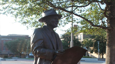 ellis square bronze statue of man