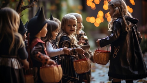 Family-Friendly Trick Or Treating. kids trick or treating