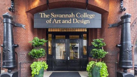 SCAD. Savannah College of Art and Design entrance