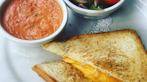 Soho Cafe Savannah. grilled cheese and maybe tomato soup