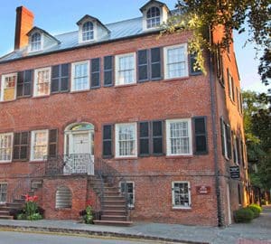 5 of Savannah's Lesser-Known. three story brick house